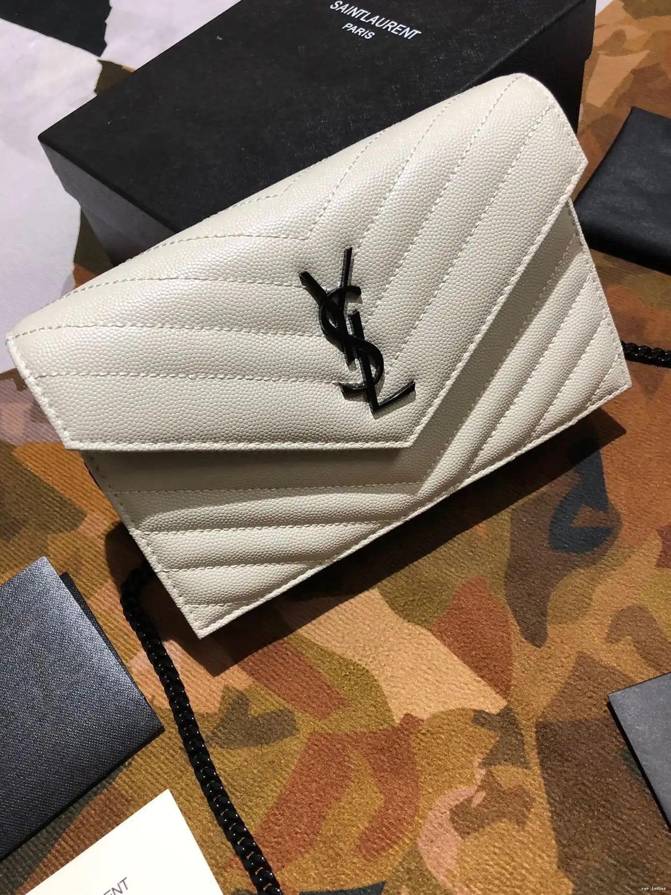 Rep ladies REP CASSANDRE WALLET MATELASSÉ CHAIN YSL 0525
